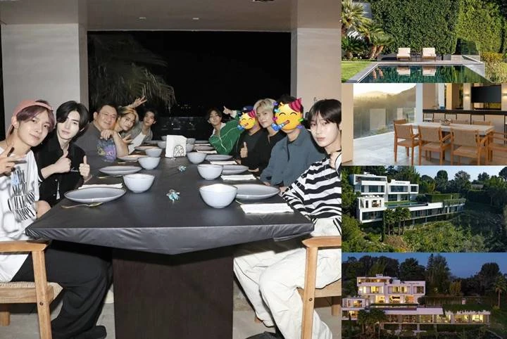 ENHYPEN Makan Bareng Bang Si Hyuk di LA, Lokasi Mewah Dikira Rumah Bekas Trevor Noah