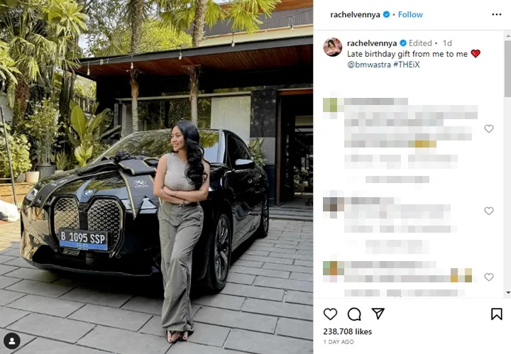 Rachel Vennya Flexing Mobil Baru Seharga Rp2 M, Sosok Pemberi Di Luar Dugaan