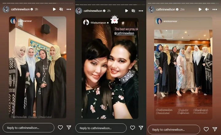 Catherine Wilson Ikut Pengajian Di tengah Kabar Perceraian