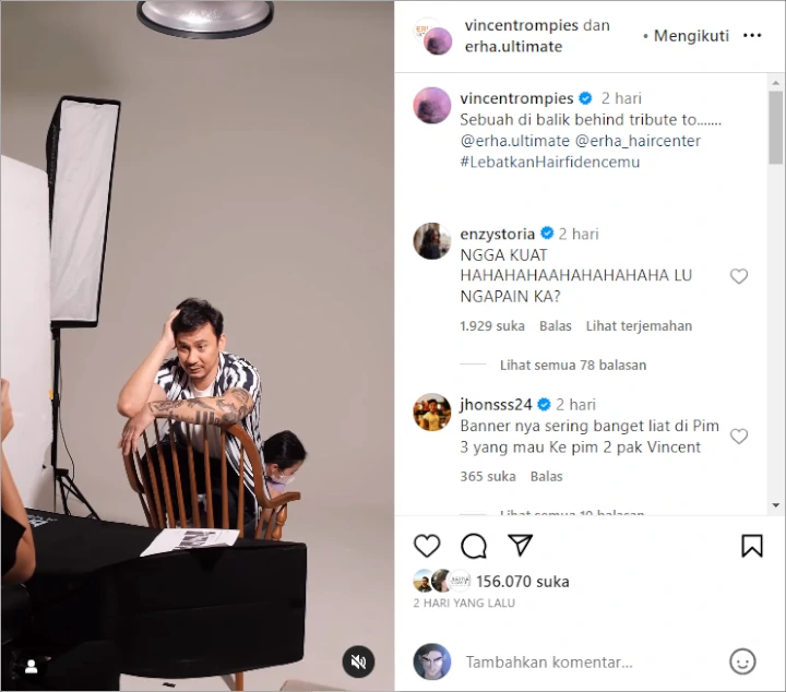 Boy William Mendadak Ketar-Ketir, Vincent Rompies Jalani Pemotretan Ala Anak Muda - Topik Pagi