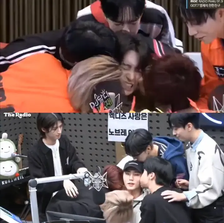 Xdinary Heroes cium Young K DAY6 dan Youngjae GOT7
