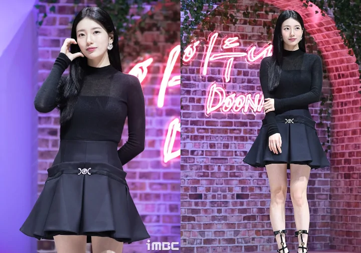 Bae Suzy Tampil Serba Hitam di Preskon \'Doona!\', Outfit dan Make-Up Dinilai Mengecewakan