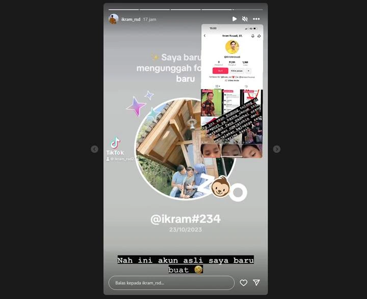 Ikram Rosadi Suami Larissa Chou Ambil Sikap Usai Namanya Dicatut Akun Haters Berkedok Fans