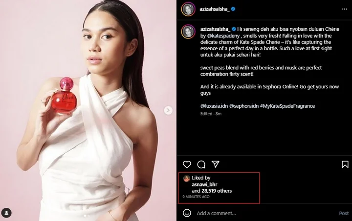 Asnawi Gercep Likes Postingan Azizah Salsha Sahabat Fuji