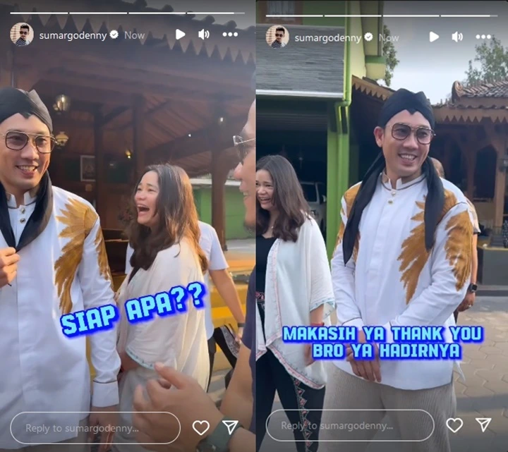 Main ke Pesantren, Look Denny Sumargo dan Istri Buat Pangling