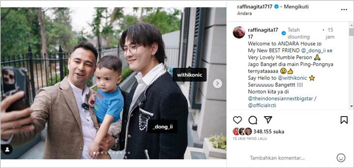 Raffi Ahmad Pamer Bestie Baru dari Korea Selatan, Pose Grogi Nagita Slavina Bikin Salfok