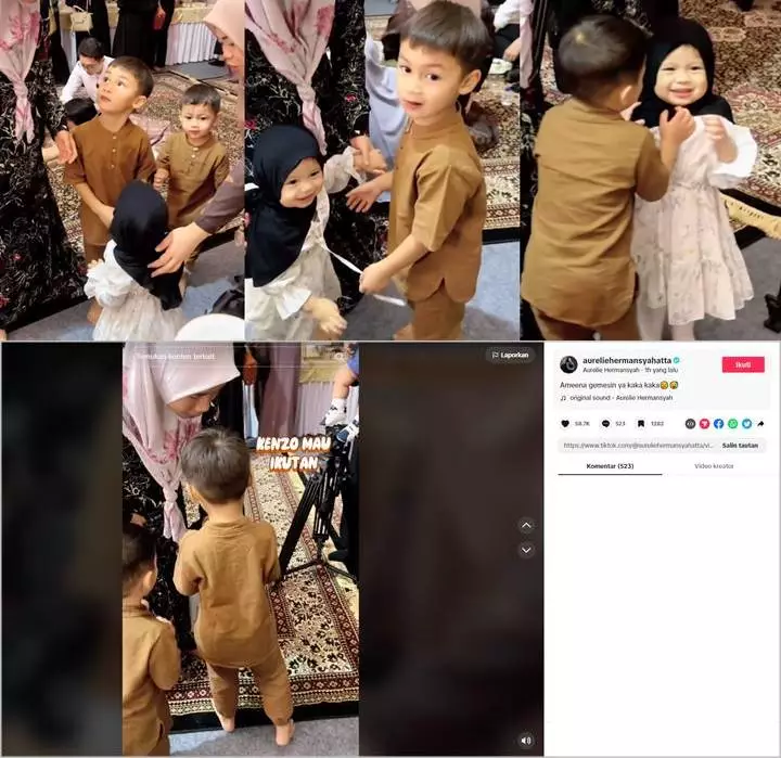 Lihat Ameena Menggemaskan Bak Boneka Kala Berhijab, Sikap Dua Jagoan Baim-Paula Bikin Ngakak