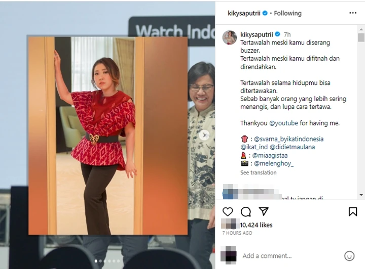 Kiky Saputri Pilih Tertawa Meski Difitnah & Direndahkan Kiky Saputri Pilih Tertawa Meski Difitnah & Direndahkan