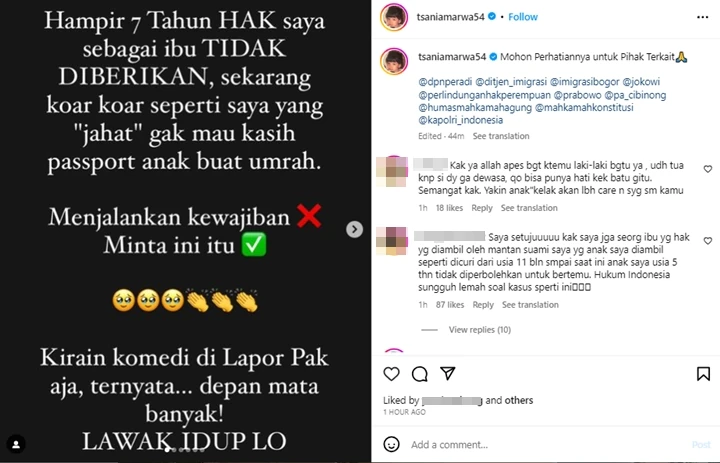 Tsania Marwa Bongkar Alasan Tak Izinkan Anak Buat Paspor