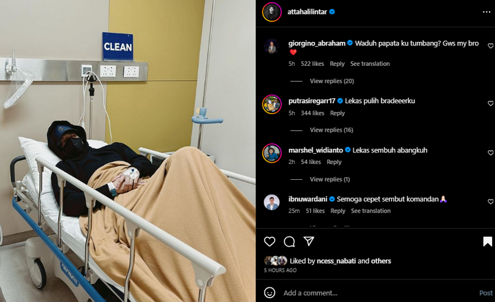 Atta Halilintar Jatuh Sakit