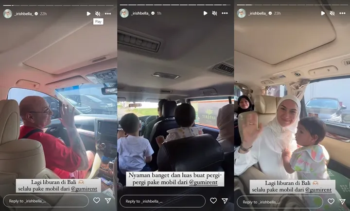 Liburan Terpisah, Irish Bella dan Ammar Zoni Saling Pamer Momen Bareng Ayah