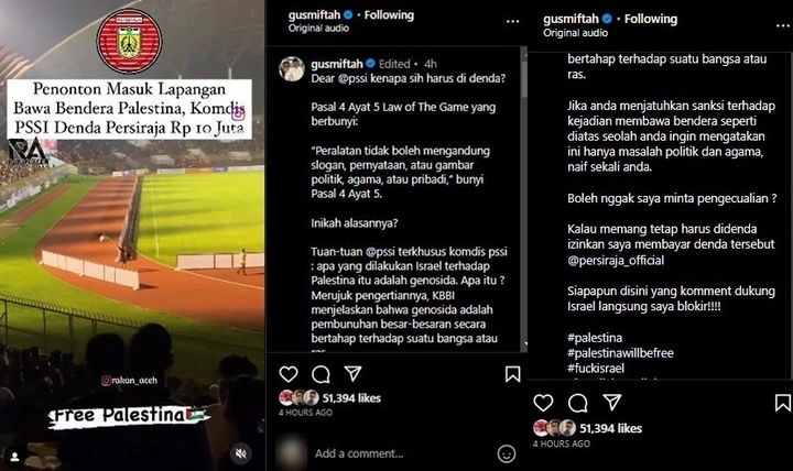 Gus Miftah Sentil PSSI