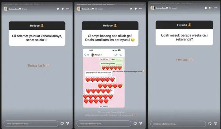 Larissa Chou Ungkap Kebahagiaan Awal Tahu Hamil Anak Ikram Rosyadi