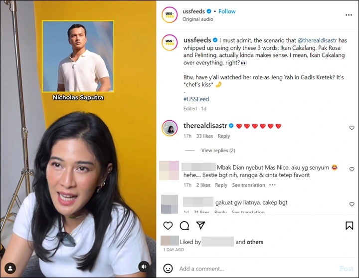 Nicholas Saputra Masih Tetap Jadi Pilihan Dian Sastro untuk Aktor Indonesia Favorit