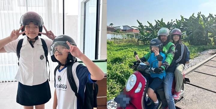 SoDa Siblings ke Sekolah Naik Ojek Online