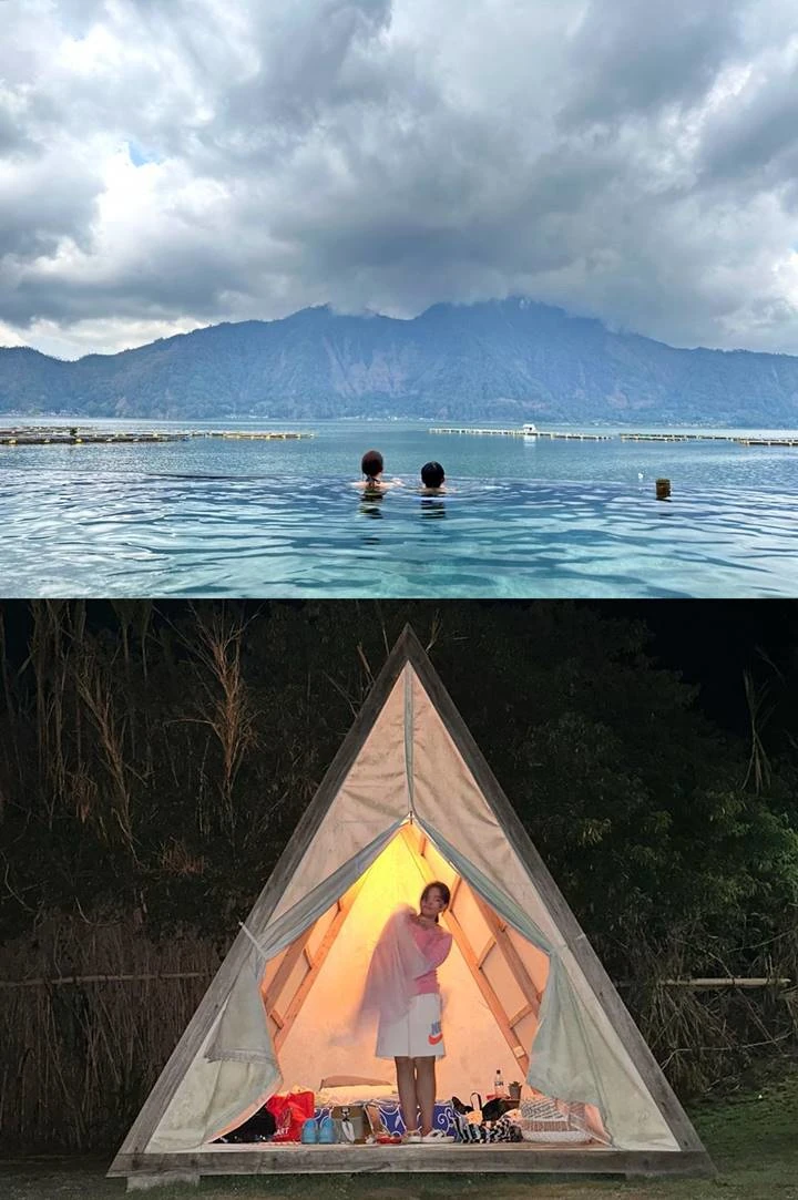 Yoon Jin Sekeluarga Liburan ke Danau Batur