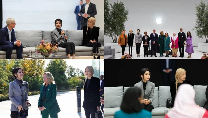 Rose BLACKPINK Dampingi Ibu Negara Korea Selatan di KTT APEC