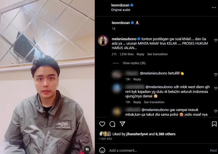 Melanie Subono Minta Proses Hukum Leon Dozan Berjalan