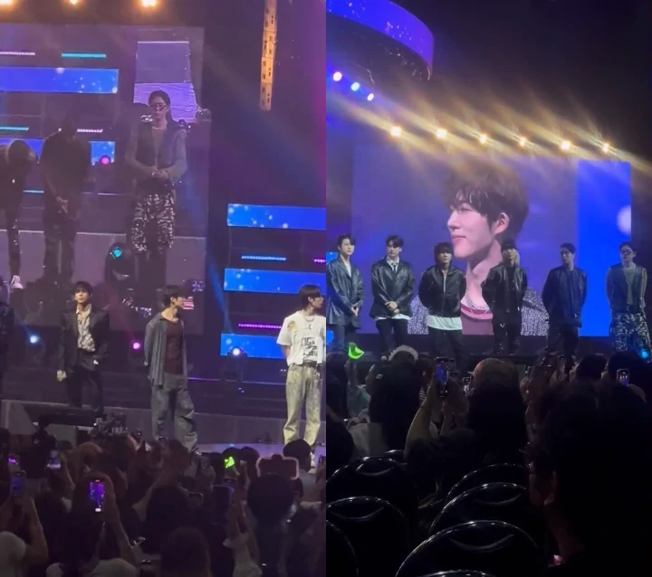 B.I dan iKON saling memperhatikan satu sama lain