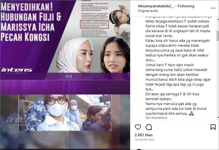 Paranormal Peringatkan Fuji An untuk Hati-hati di tengah Karier Cemerlang Tahun Depan