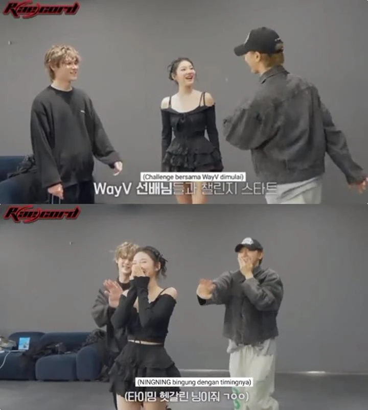 Ningning aespa Tak Jaim di Depan Kun dan Ten WayV Saat Syuting Video Challenge