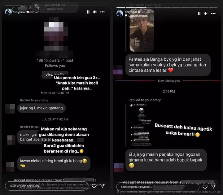 Rizky Billar Tak Dapat Izin Lesti Kejora untuk Duel Tinju Lawan Jefri Nichol