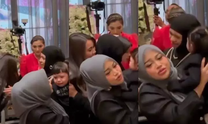 Aaliyah Massaid Keciduk Akrab dengan Ibu Thariq Halilintar di Perayaan Ultah Atta