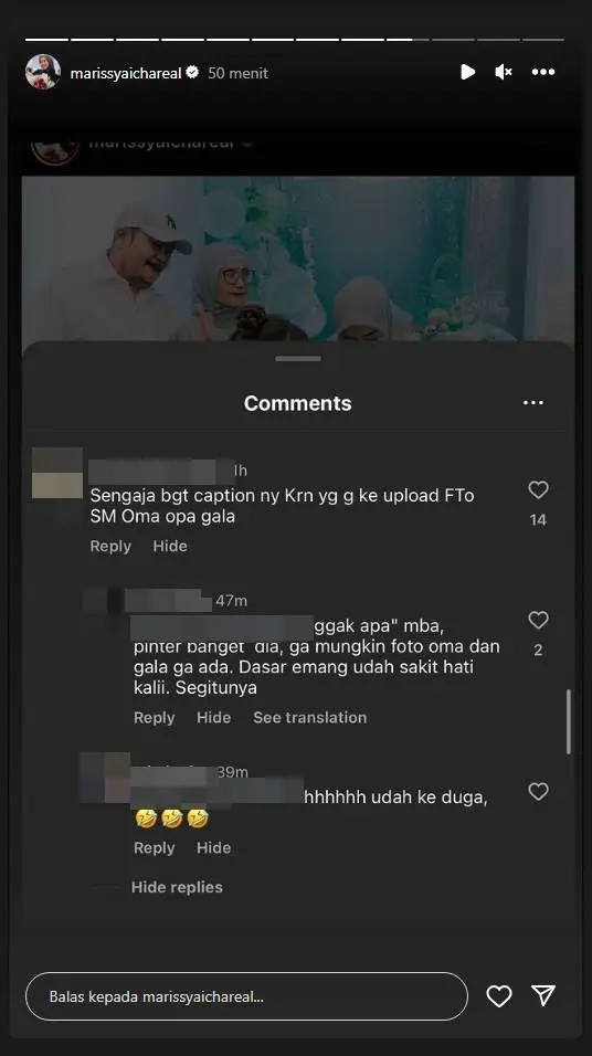 Marisya Icha Bongkar Usaha Keras Cari Foto Bareng Oma Dewi dan Gala Pasca Dihujat