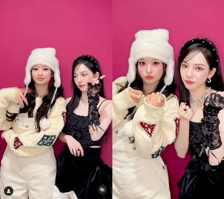 Karina aespa dan Sullyoon NMIXX