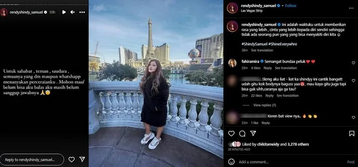 Shindy Ngode Tersakiti di Tengah Perceraian dengan Rendy Samuel