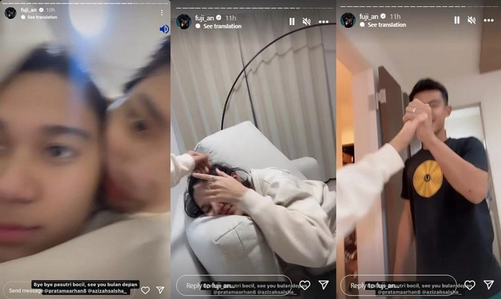 Fujianti Utami Kunjungi Kediaman Azizah Salsha dan Pratama Arhan