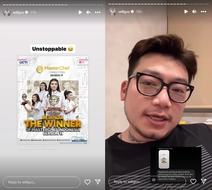 Juara MasterChef Indonesia Season 3 Ikut Tanggapi Kontroversi Kemenangan Belinda di Season 11