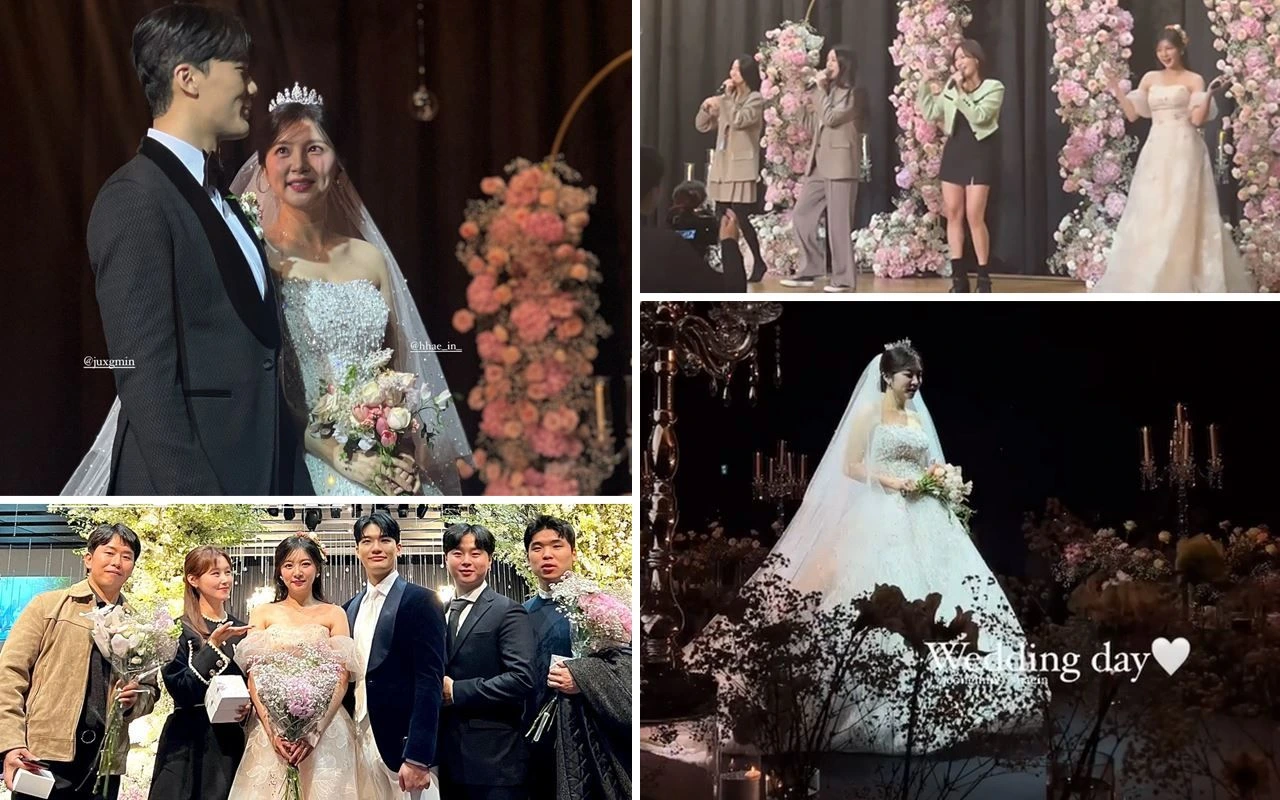 10 Potret Pernikahan Haein LABOUM yang Seru Bak Konser Grup