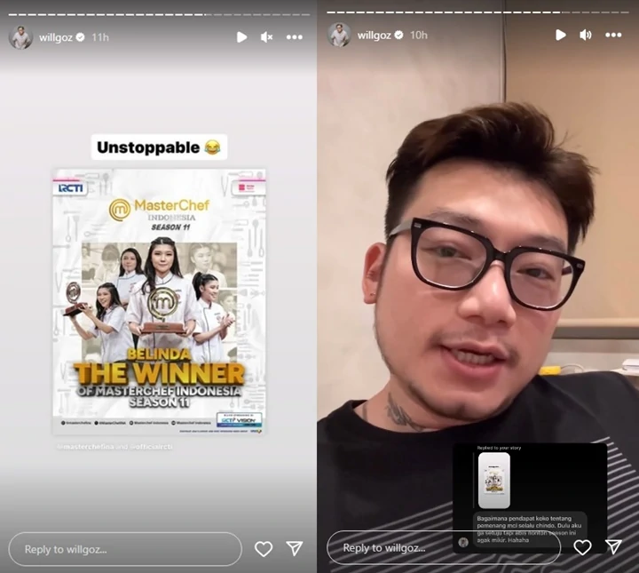 Willgoz Komentari Kemenangan \'MCI\' Season 11, Ibu dan Adik Ashraf Sinclair Posting Sehati-Topik Pagi