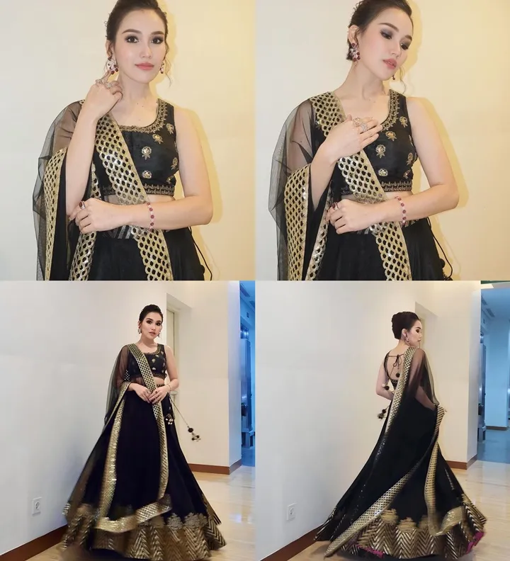 Ayu Ting Ting Pancarkan Aura Mahal dengan Dandanan ala Cewek India
