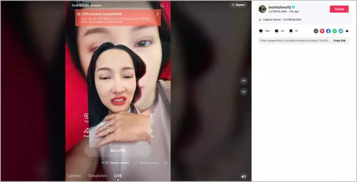 Lucinta Luna Geram Kena Suspend Diduga Gara-Gara Bahas Sang Mantan