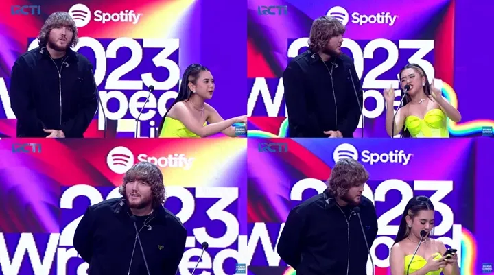 Ziva Magnolya Alami Kendala Bareng James Arthur di Panggung Spotify Wrapped 2023