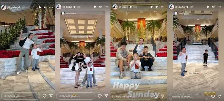 Jill Gladys Bahagia Liburan Bareg Anak Meski Tanpa Ditemani Suami