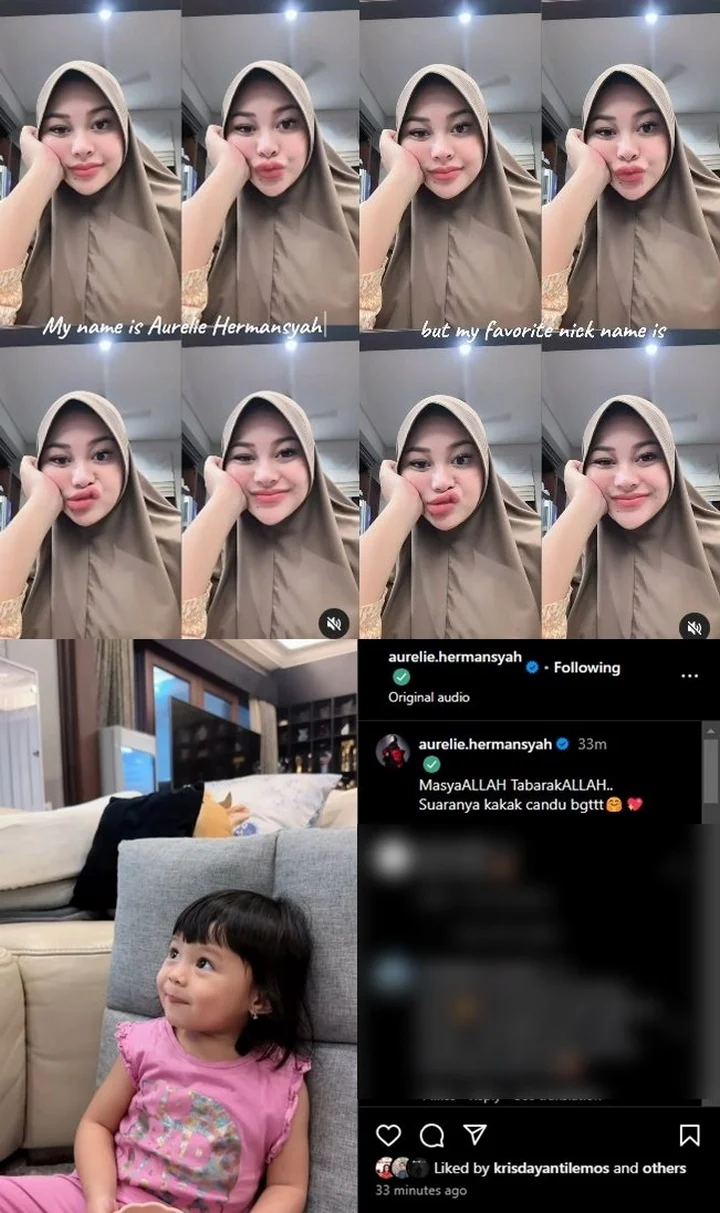 Aurel Hermansyah Ungkap Nama Panggilan Favorit dari Ameena