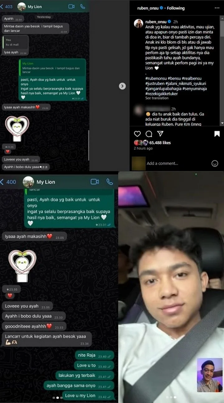 Ruben Onsu Spill Chat Betrand Peto