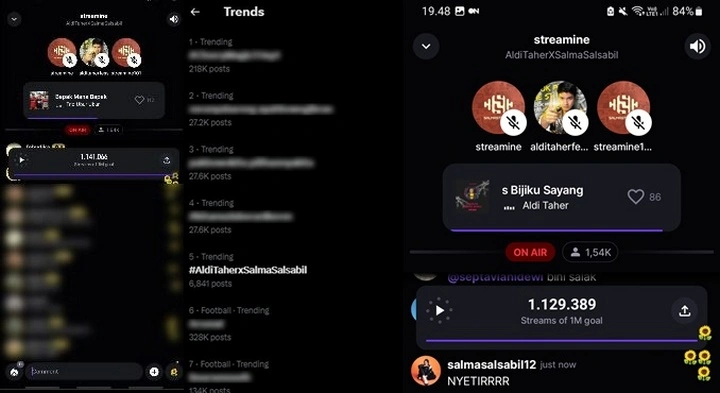 Salma Salsabil dan Aldi Taher Trending Twitter