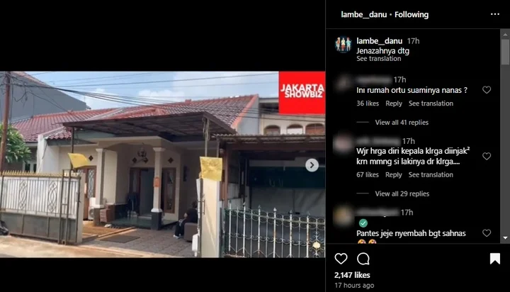 Penampakan Rumah Mertua Syahnaz Sadiqah