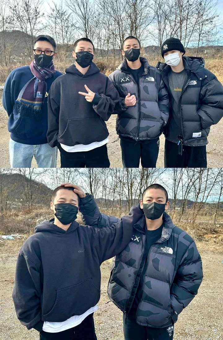 Suga dan J-Hope BTS mengantar Jimin dan Jungkook wamil