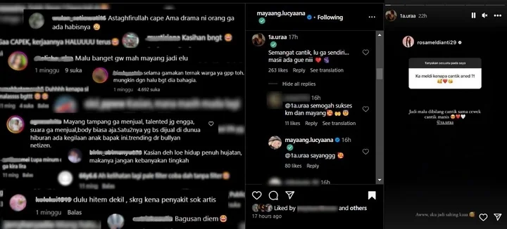 Lolly Kepergok Komentari Unggahan Mayang Adik Vanessa Angel