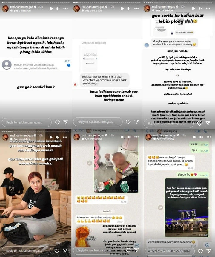 Hanum Mega Curhat Soal Ayah