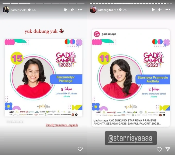 Nagita Slavina dan Sarah Sechan Bagikan Postingan Senada Usai Diduga Berkonflik