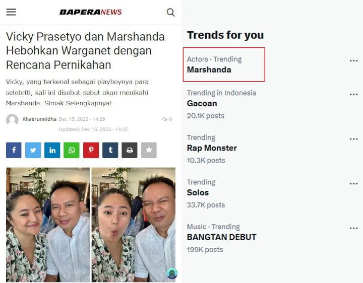 Marshanda Trending Usai Mendadak Dikabarkan Bakal Menikah