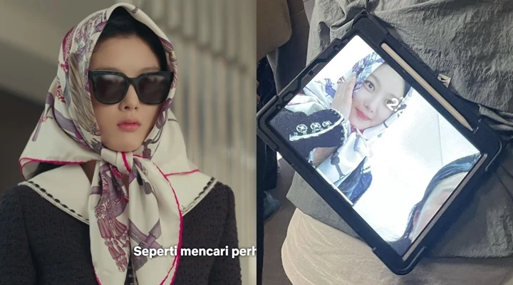 Potret Kim Yoo Jung Pakai Kerudung di Lokasi Syuting \'My Demon\' Bikin Salfok