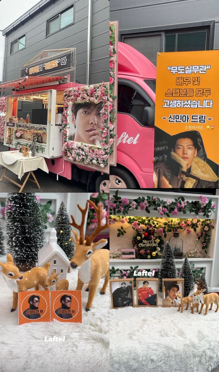 Shin Min Ah Tunjukkan Hubungan Solid dengan Kim Woo Bin Lewat Kiriman Food Truck