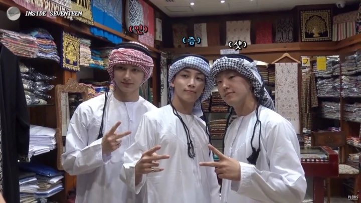 Jeonghan, Jun, dan Hoshi SEVENTEEN